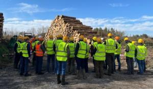 Post-Storm Forestry Harvesting Demonstration in Co Roscommon on April 8